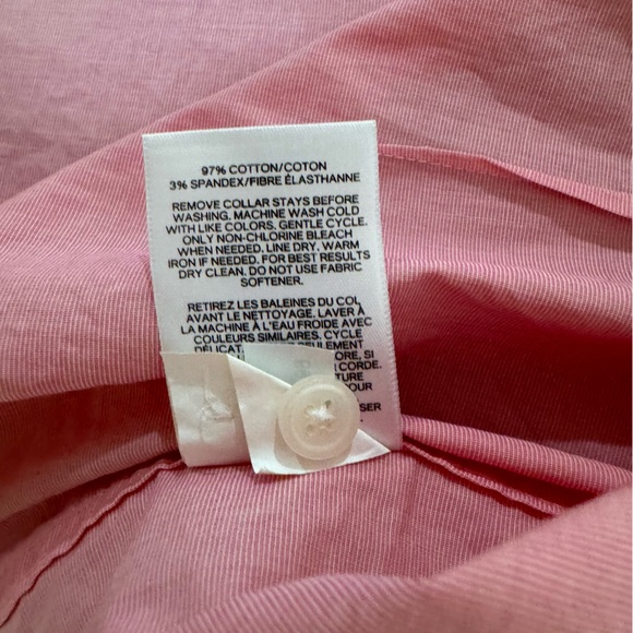 Express 1MX Extra Slim Dress Shirt, Pink, Large, 16-16 1/2 - Picture 4 of 4